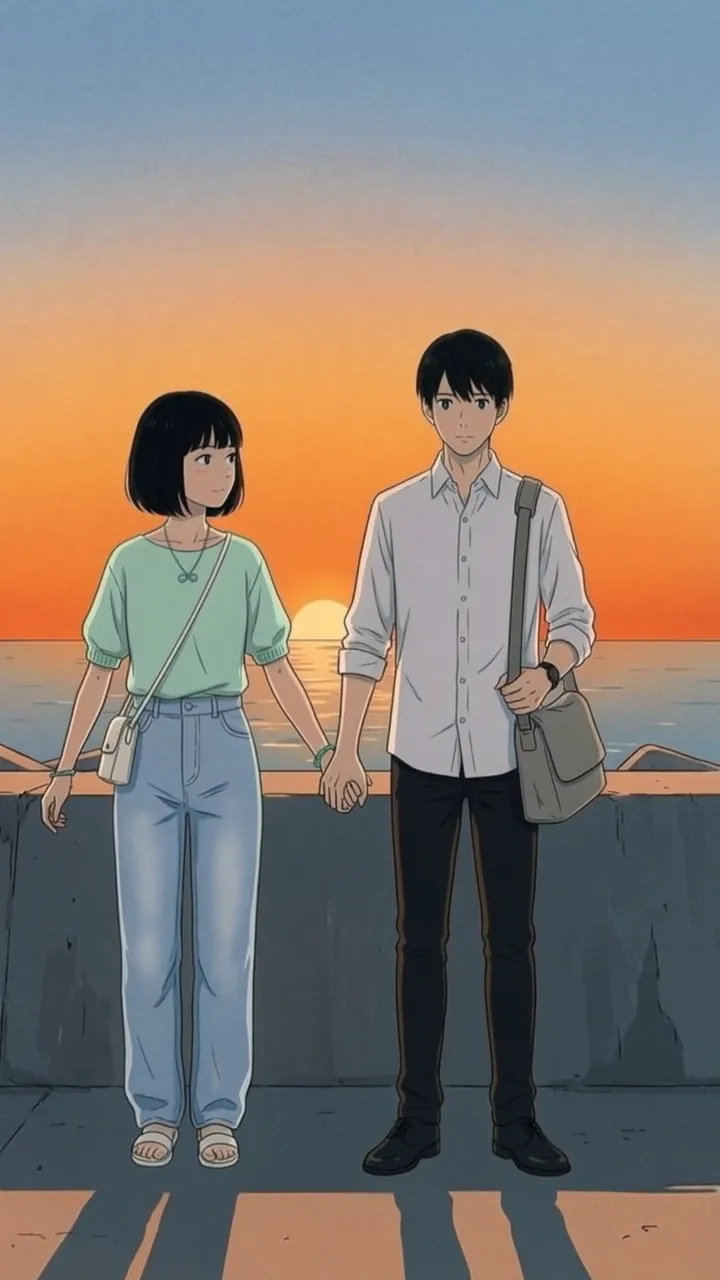 AIアニメ『はじめましての、つづき』の場面